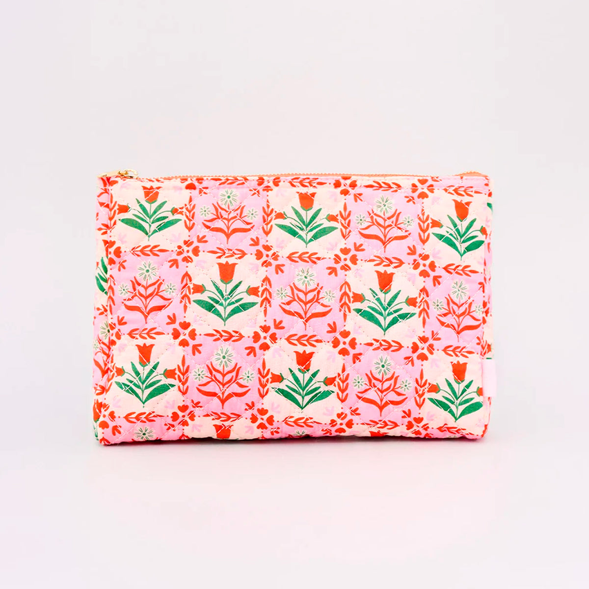 Neceser - Pink Tile Floral