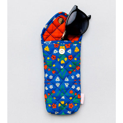 Funda de gafas acolchada - Blue Scandinavian Floral
