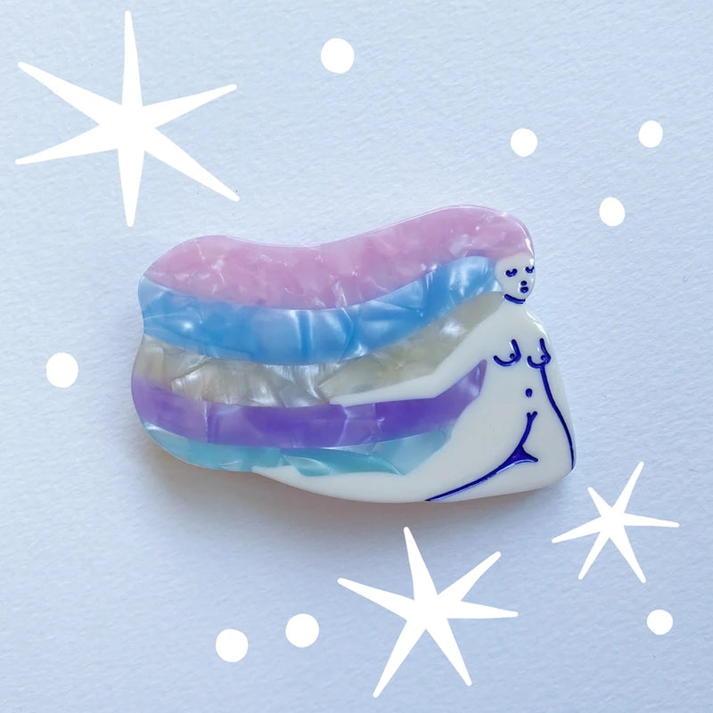 Pasador de pelo grande - Rainbow Girl