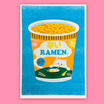 Print de Naomi Wilkinson A4 - "Ramen" 🍜