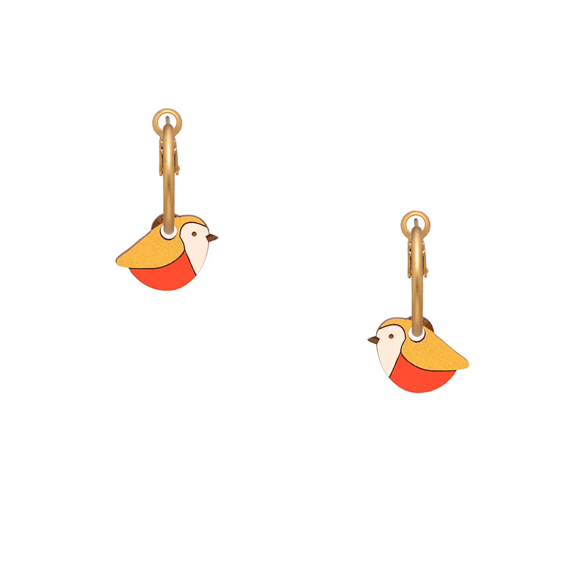 Pendientes de aro Materia Rica - Red Robin