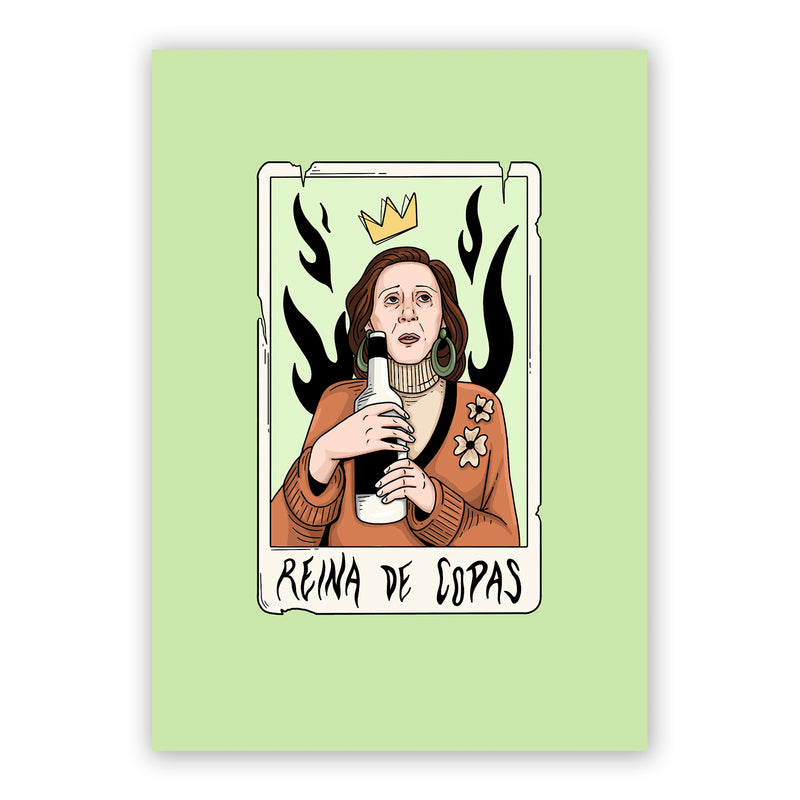 Print de Sofía Ozcoz A5 - "Reina de Copas"