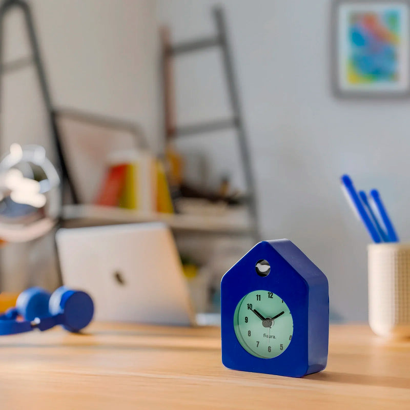 Reloj - Despertador Casita Mini Azul