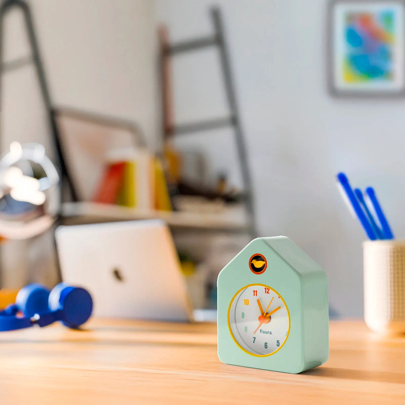 Reloj - Despertador Casita Mini Menta