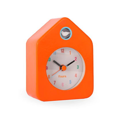 Reloj Fisura - Despertador Casita Mini Naranja
