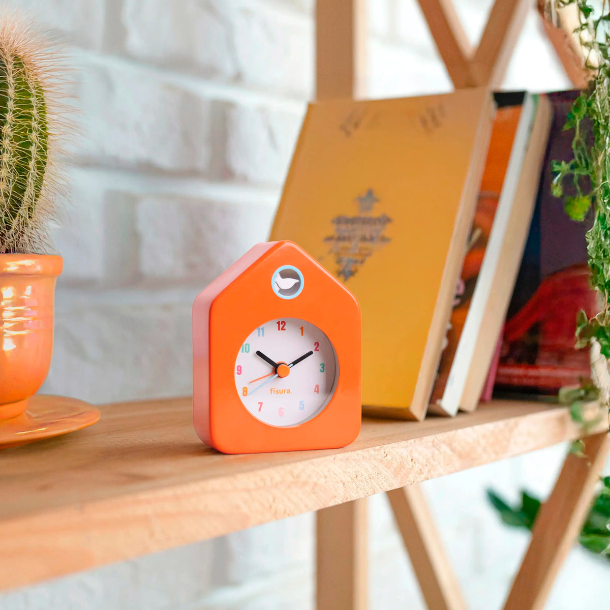 Reloj Fisura - Despertador Casita Mini Naranja