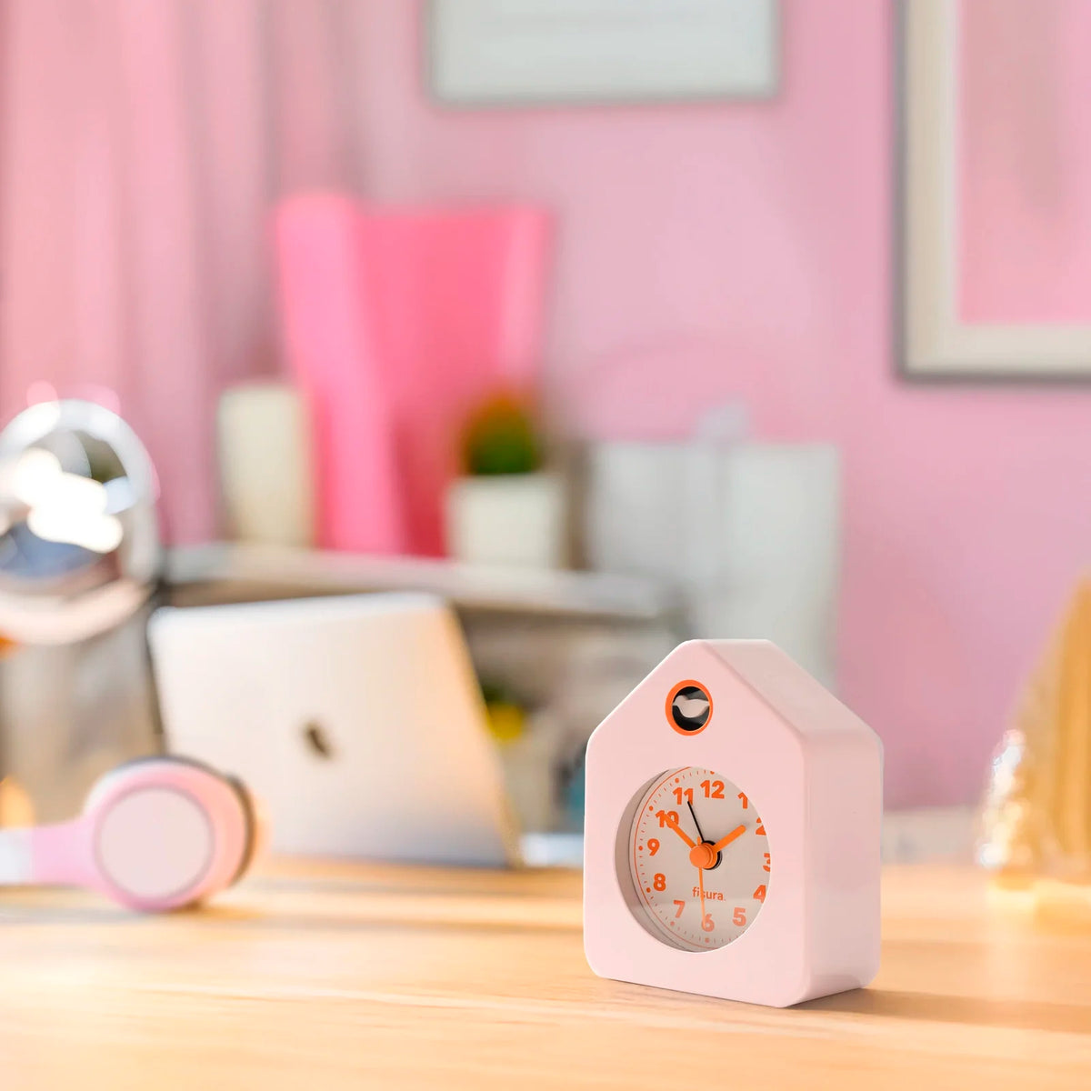 Reloj Fisura - Despertador Casita Mini Rosa