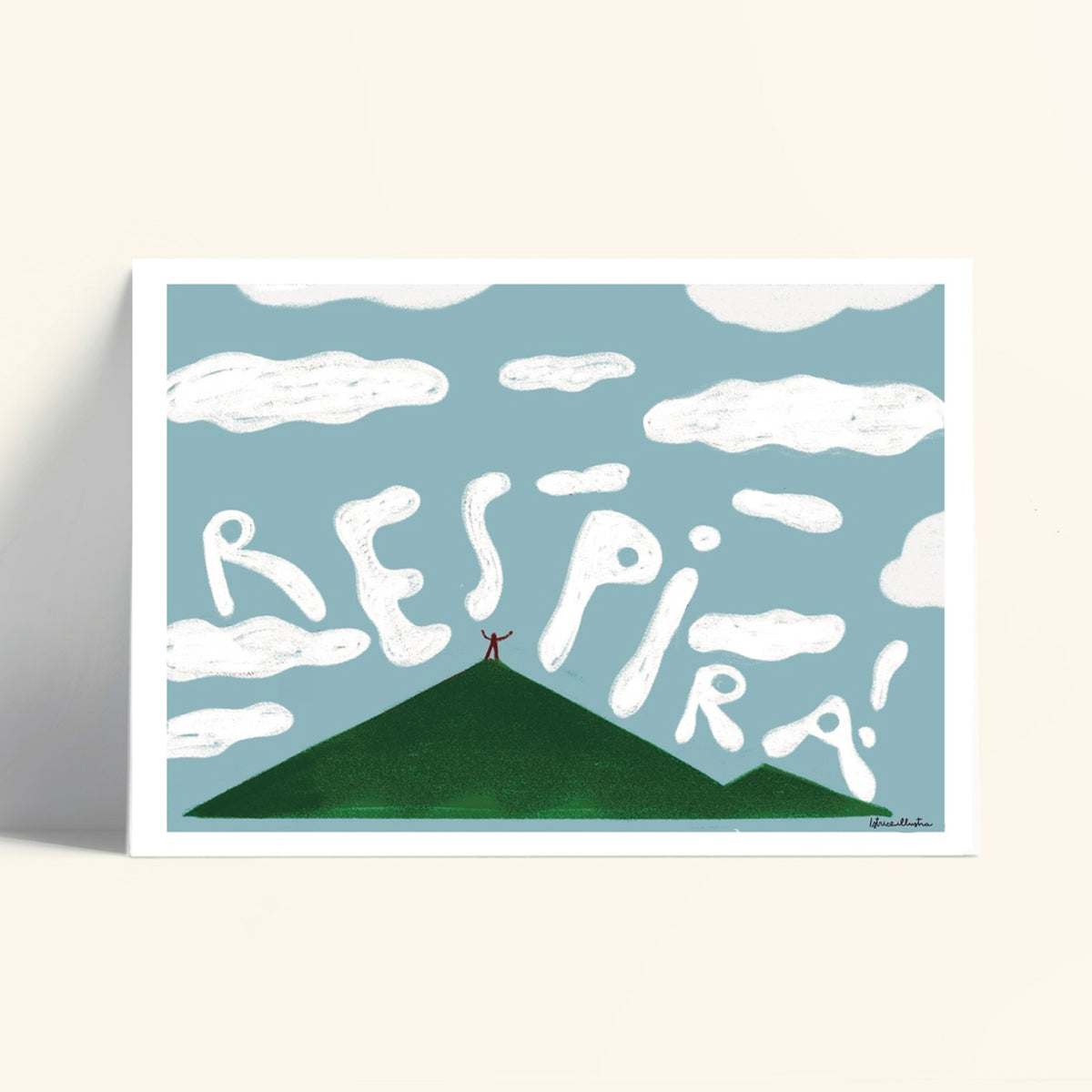 Print de Istriceillustra A3 - "Respira"