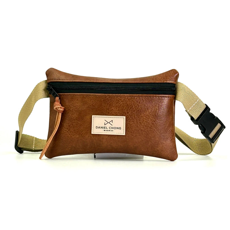 Riñonera Impermeable Brunello Daniel Chong - Marrón