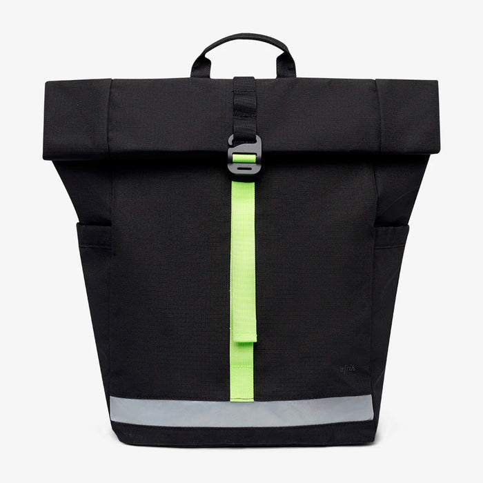 Mochila Lefrik - Roll Lars Black Lime Vandra