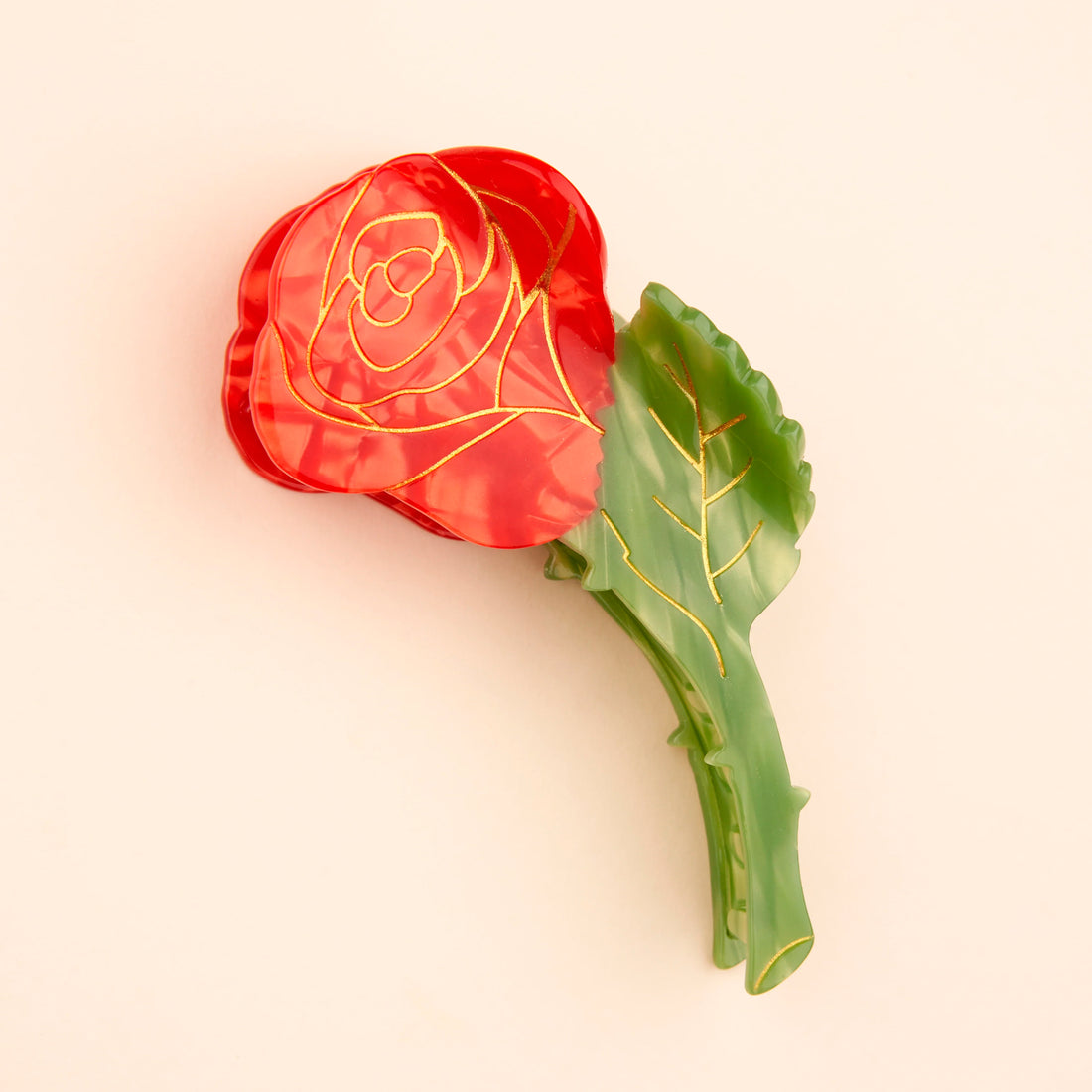 Pinza para el pelo - Rosa 🌹