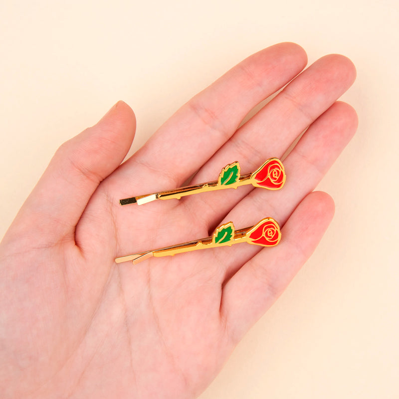 Set de 2 horquillas - Rosas 🌹