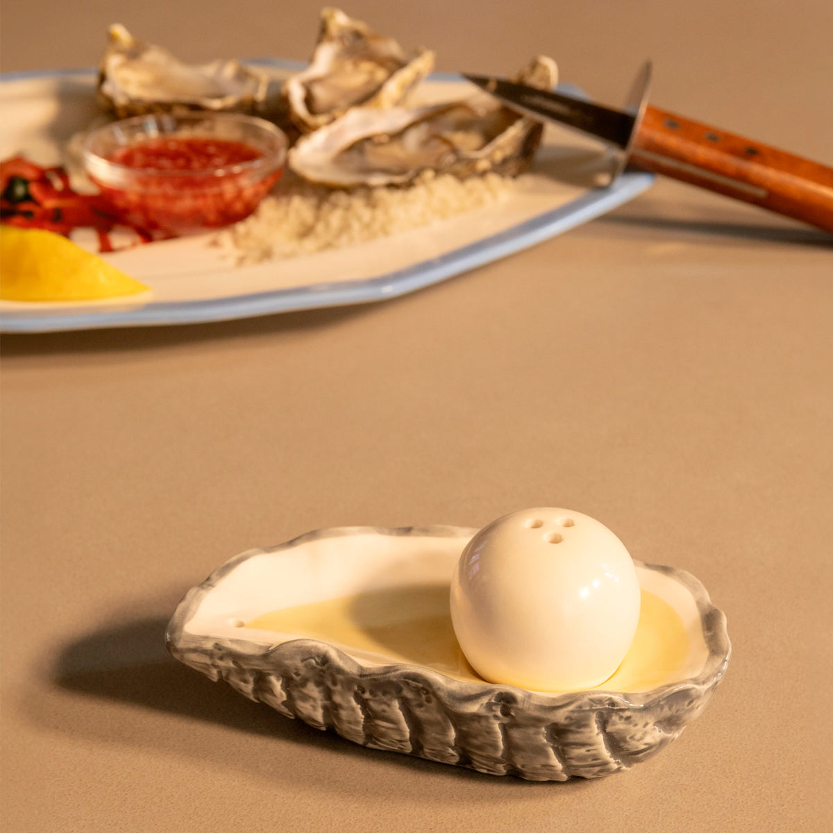Salero y pimentero &amp;Klevering - Oyster 🦪
