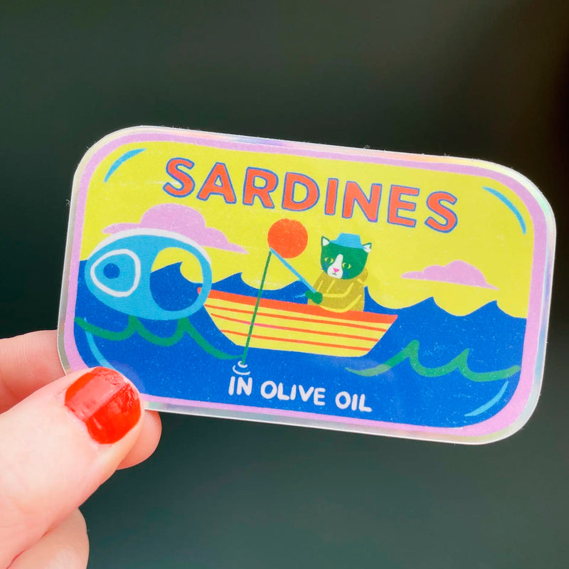Pegatina - "Sardine Tin" 🐟🐱