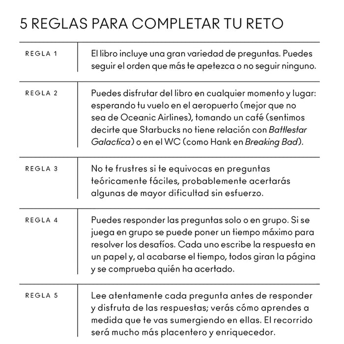 Pasatiempos - Series TV: El desafío de las preguntas para auténticos fans 📺
