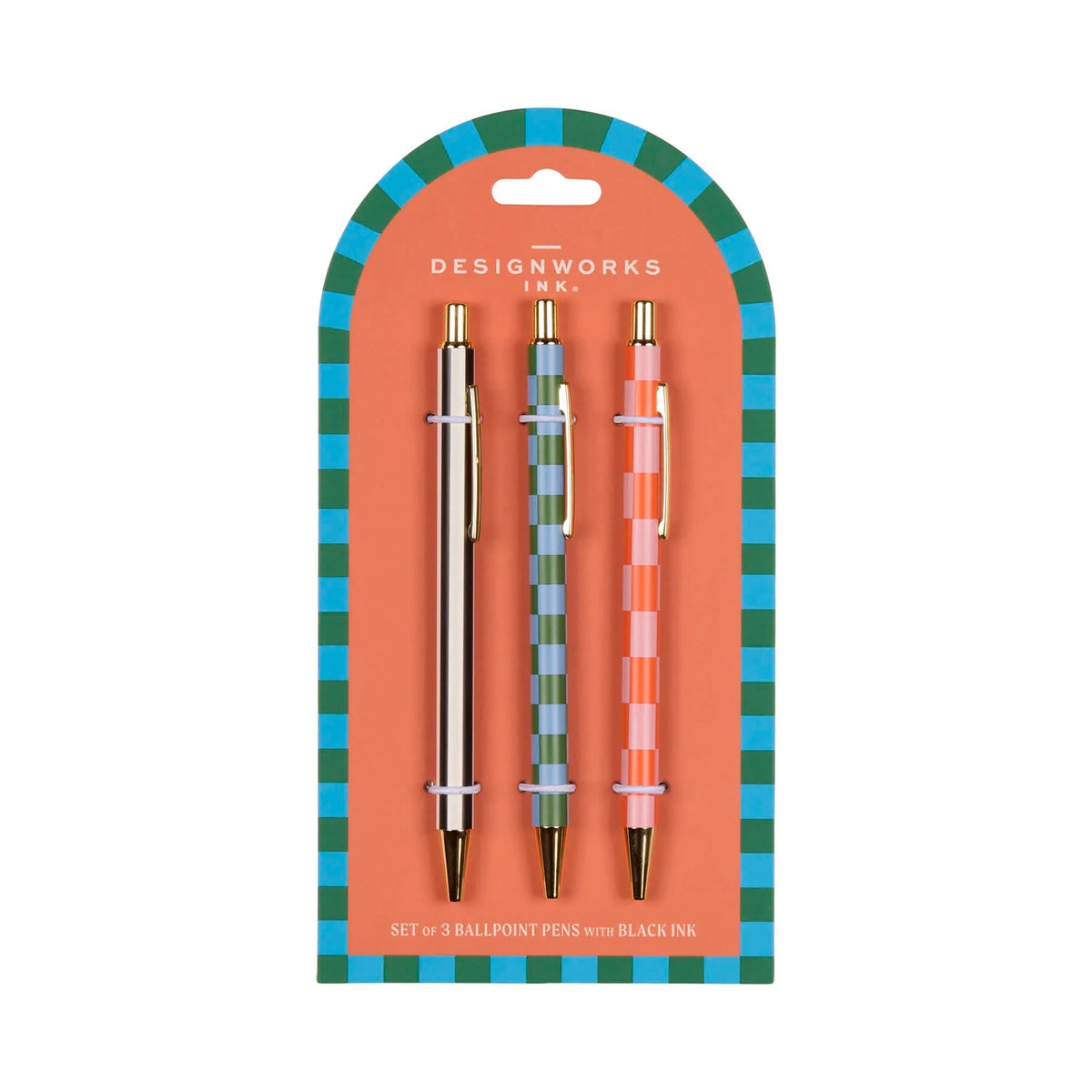 Set bolígrafos - Stripes &amp; Checks