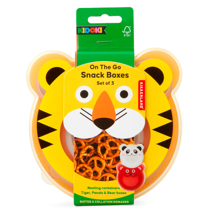 Set tuppers - Tigre, panda y oso 🐯🐼🐻