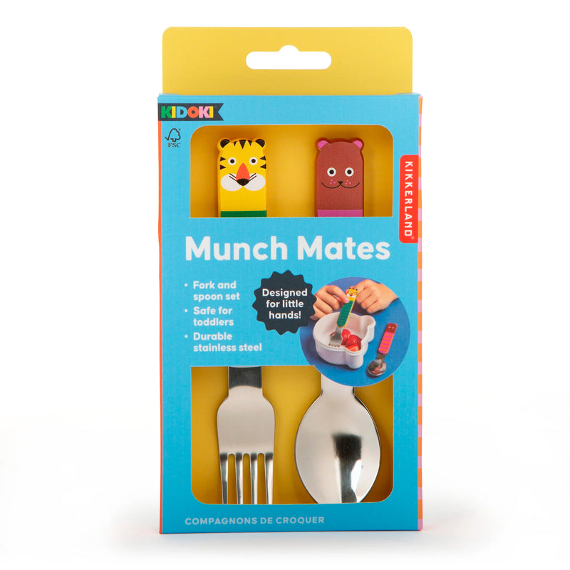 Set tenedor y cuchara - Tigre y oso 🐯🐻