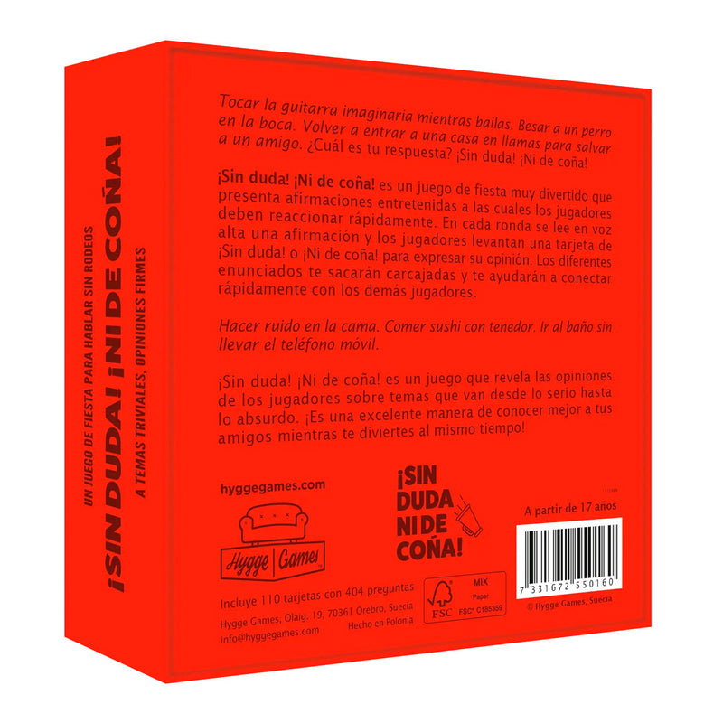 Juego de mesa - ¡Sin duda! ¡Ni de coña!