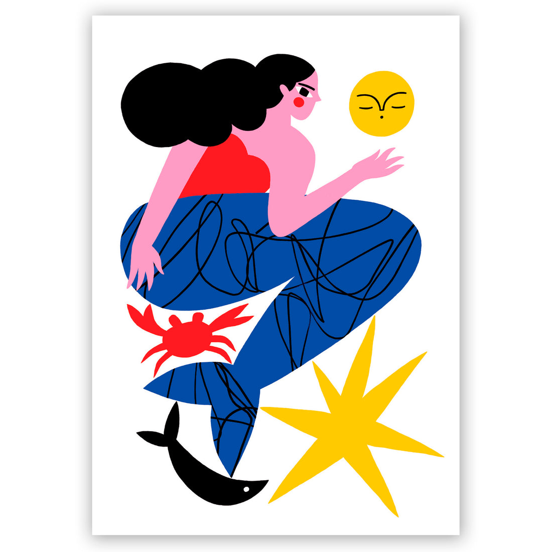 Print de Agustina Shuan A4 - "Sirena"