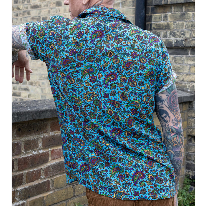 Camisa - Sky Blue Paisley