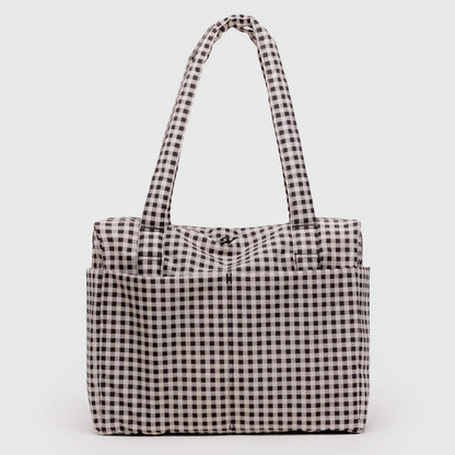 Bolso Nube Carry-On Baggu - Black &amp; White Gingham