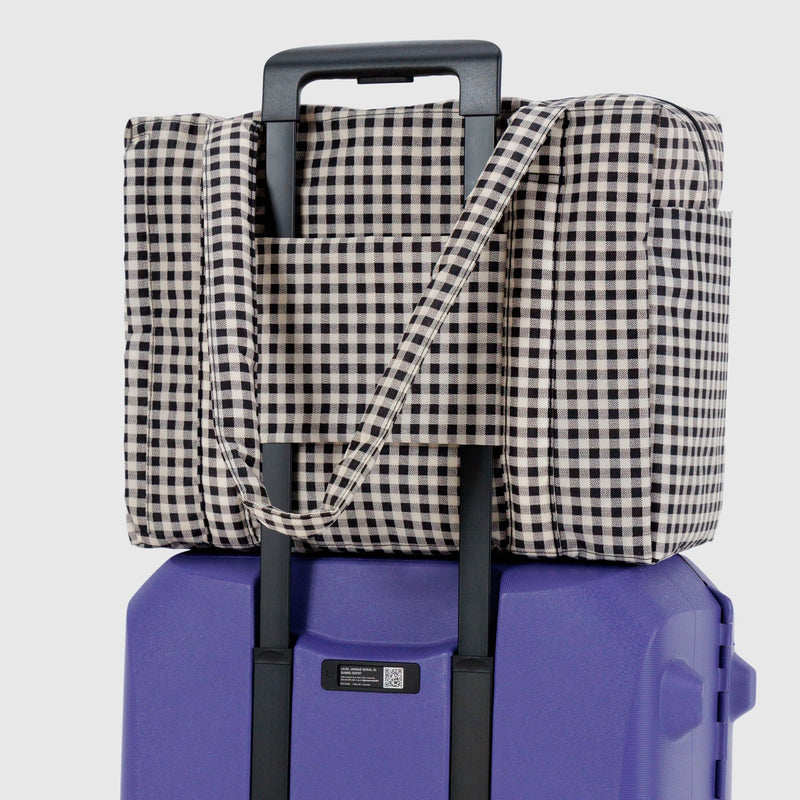 Bolso Nube Carry-On Baggu - Black & White Gingham