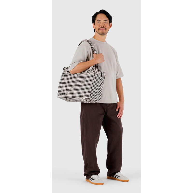 Bolso Nube Carry-On Baggu - Black & White Gingham