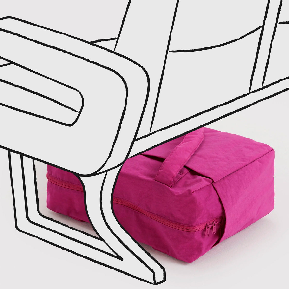 Bolso Nube Carry-On Baggu - Deep Fuchsia