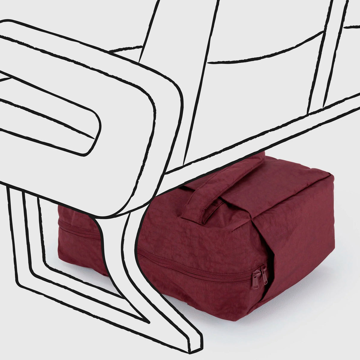 Bolso Nube Carry-On Baggu - Mahogany