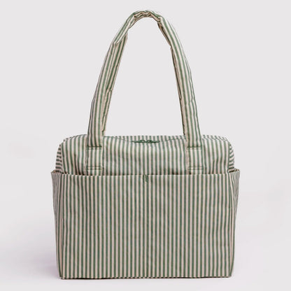 Bolso Nube Carry-On Baggu - Sage Stripe