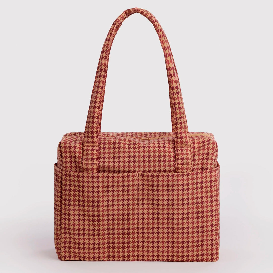 Bolso Nube Carry-On Baggu - Tan Houndstooth