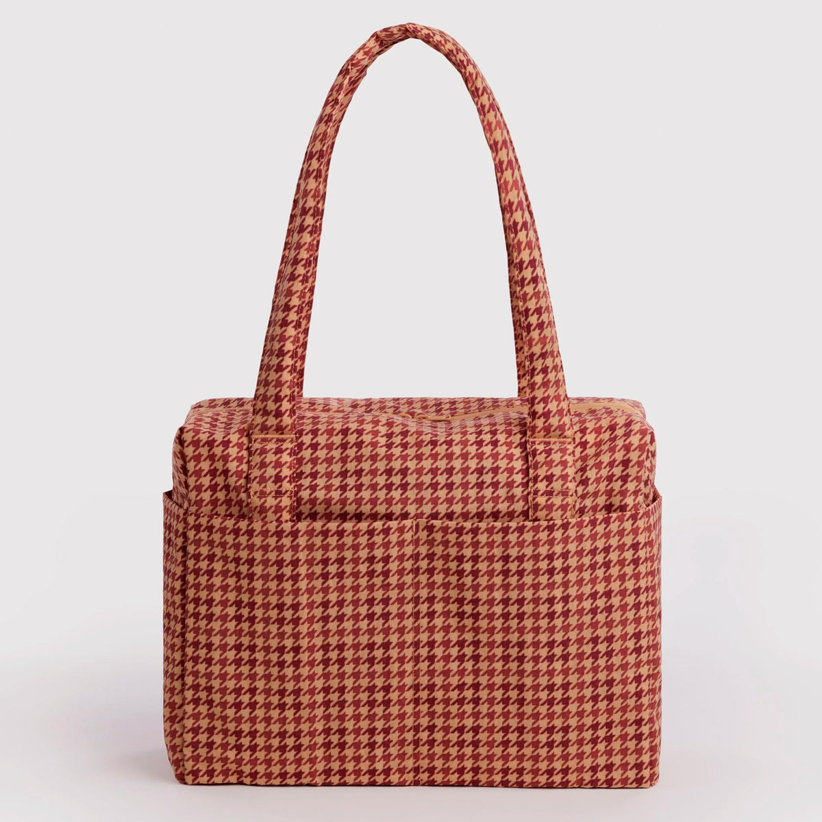 Bolso Nube Carry-On Baggu - Tan Houndstooth
