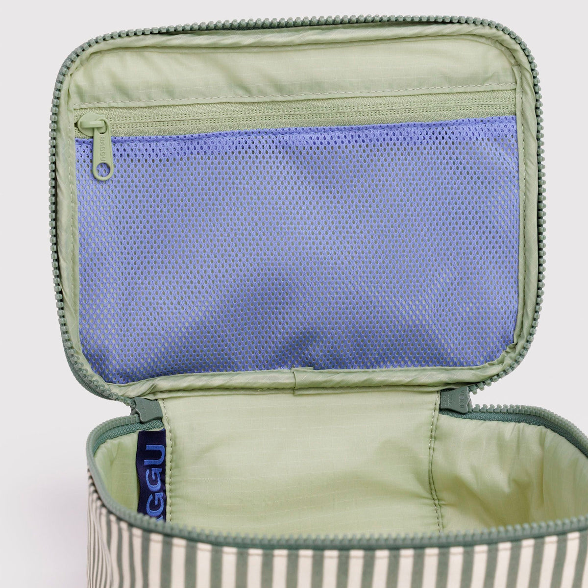 Neceser Baggu - Sage Stripe