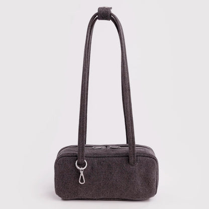Bolso Pequeño Bowler Baggu - Washed Black Denim