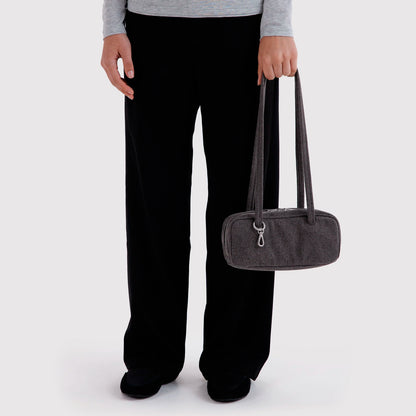 Bolso Pequeño Bowler Baggu - Washed Black Denim