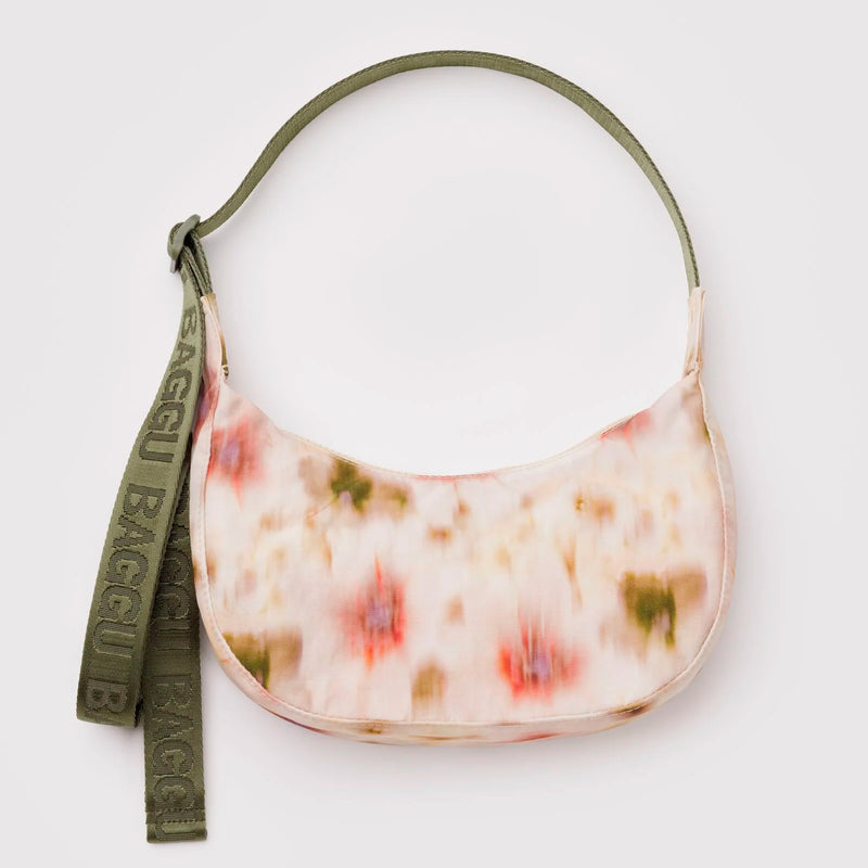 Bolso Mini media luna Baggu - Abstract Floral