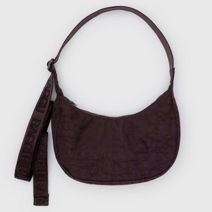Bolso Mini media luna Baggu - Chocolate Plum