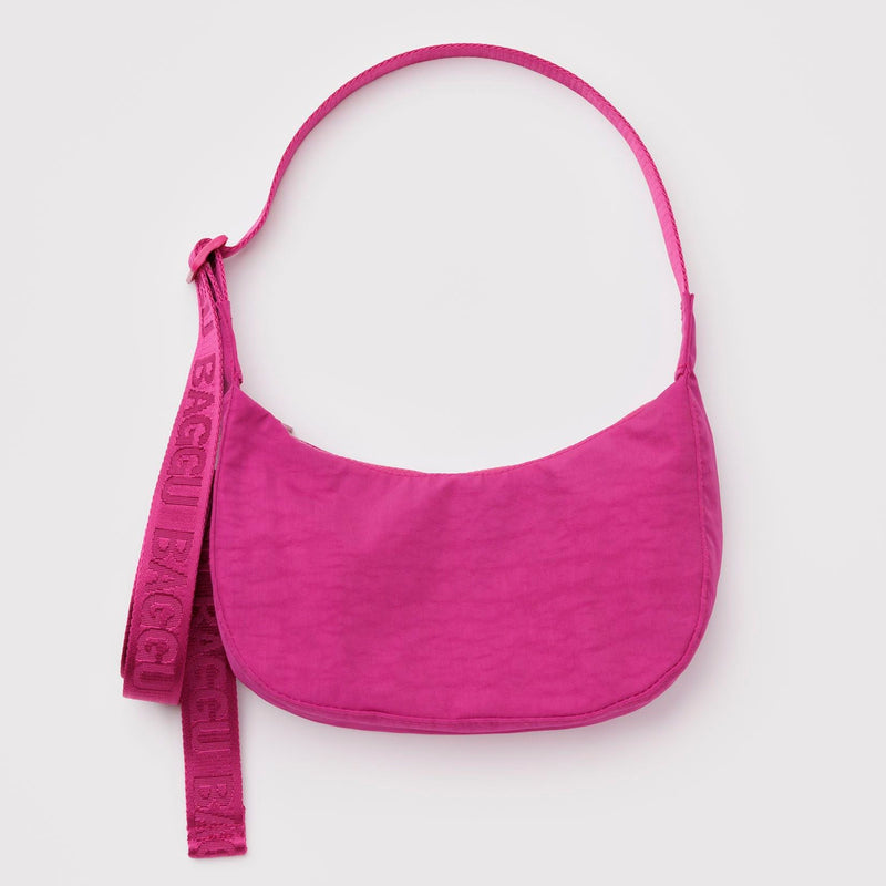 Bolso Mini media luna Baggu - Deep Fuchsia