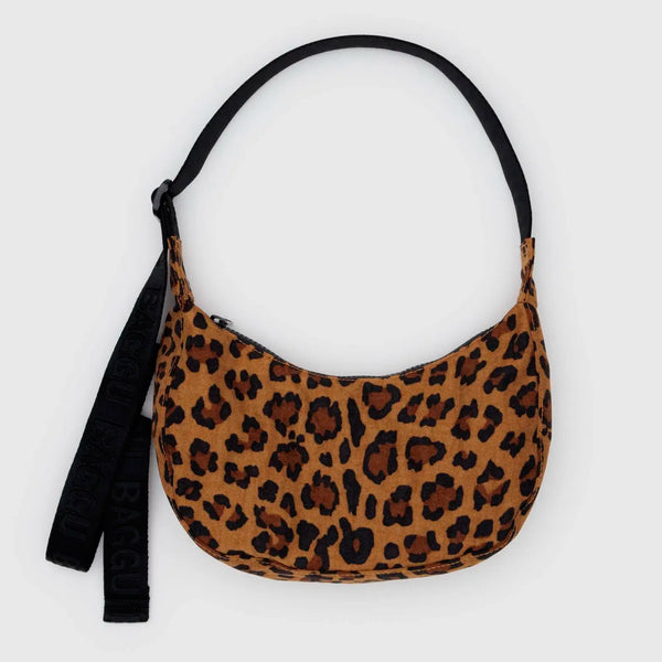 Bolso Mini media luna Baggu - Leopard