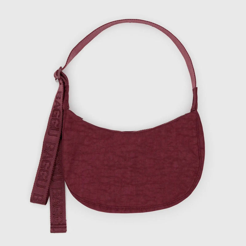 Bolso Mini media luna Baggu - Mahogany
