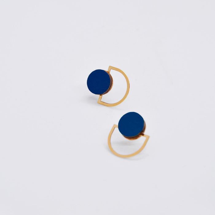 Pendientes - Small Studs Navy