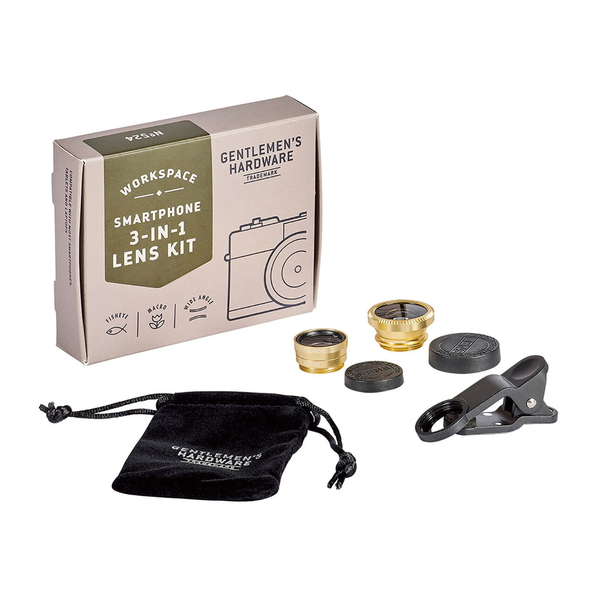 Kit de lentes para el móvil