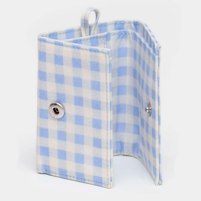 Cartera Baggu - Light Blue Gingham