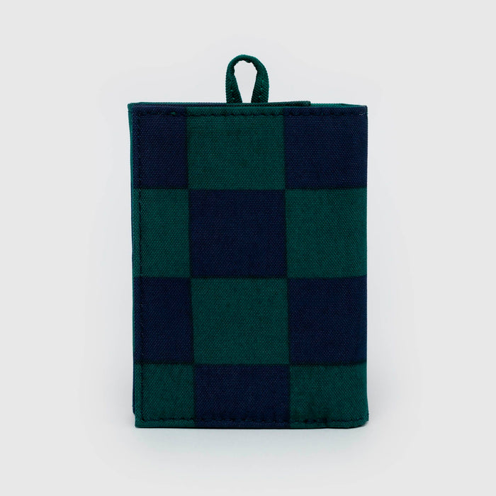 Cartera Baggu - Navy Green Check