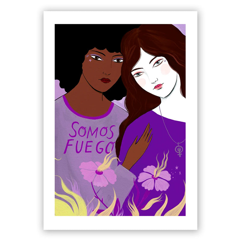 Print de Lady Desidia A4 - "Somos Fuego"