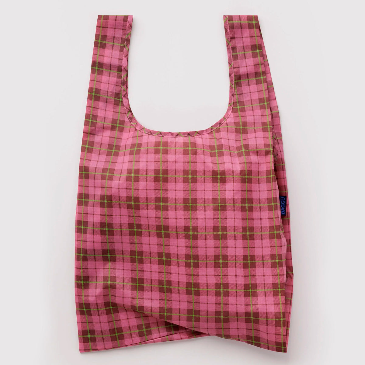 Bolsa Baggu - Azalea Pink Tartan