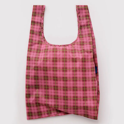 Bolsa Baggu - Azalea Pink Tartan