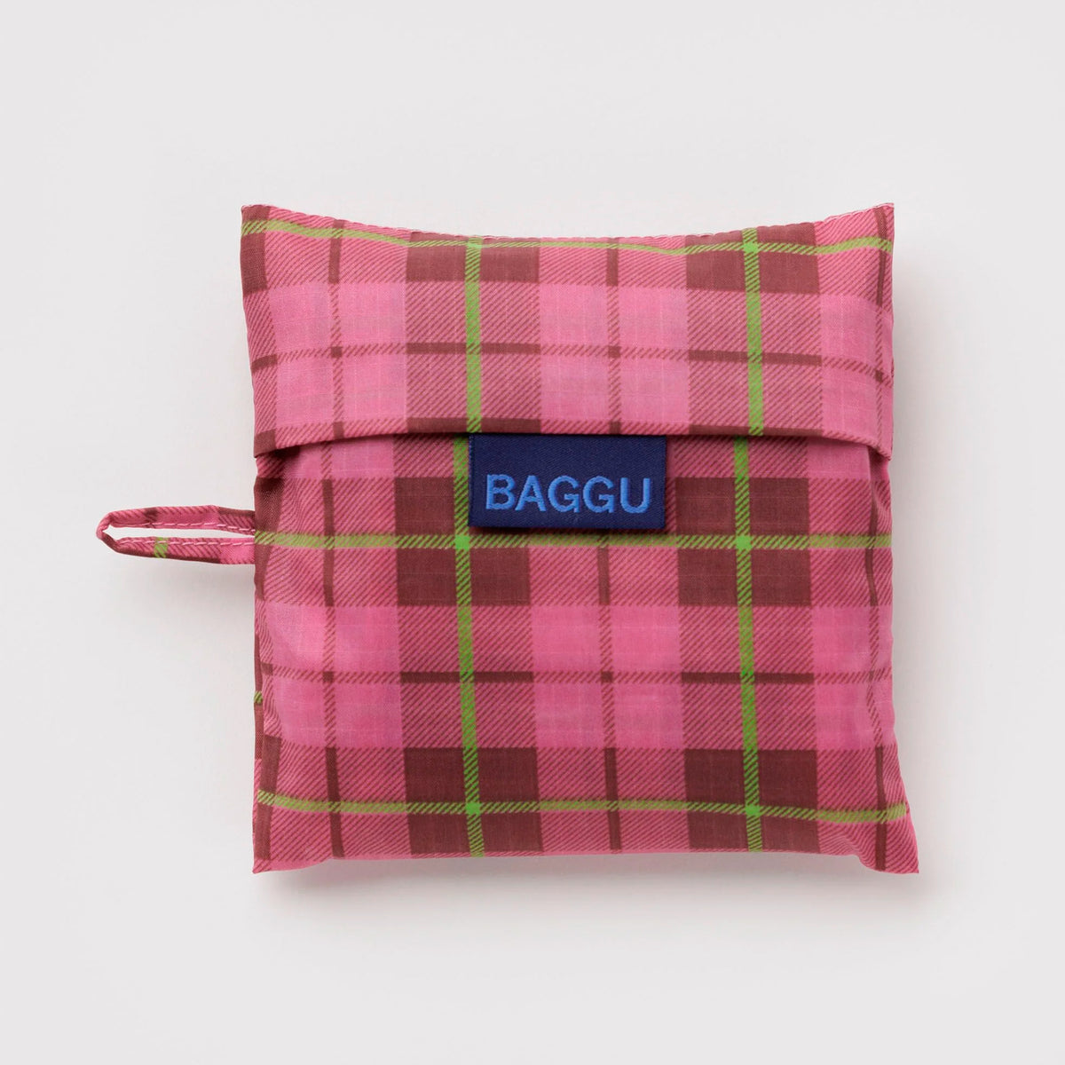 Bolsa Baggu - Azalea Pink Tartan