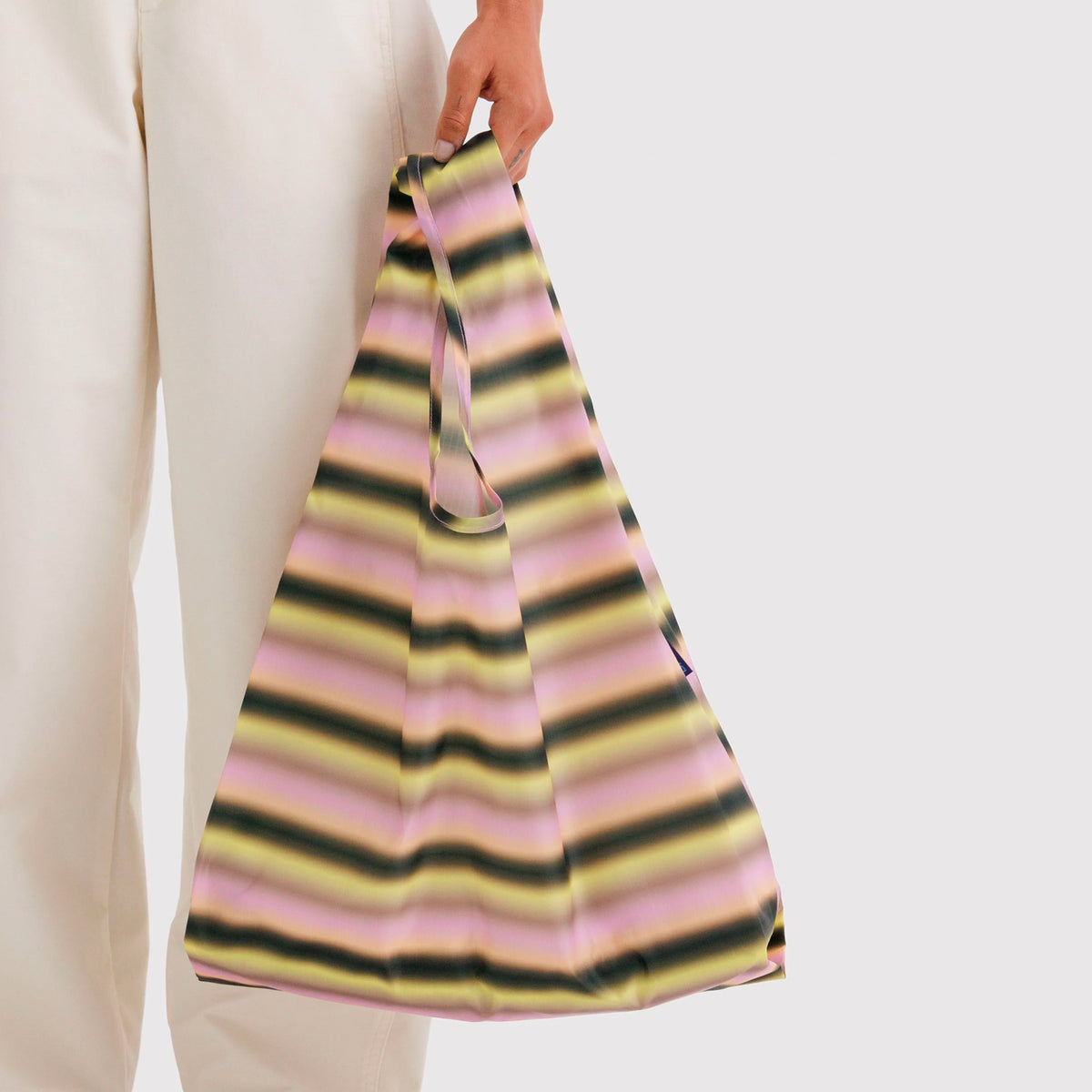 Bolsa Baggu - Gradient Stripe Pink &amp; Yellow